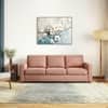 Apollo Compact 3 Seater  Fabric Sofa In Mocha Mousse Velvet Colour