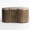 Norweg Solid Wood Coffee Table In Dark Walnut Finish
