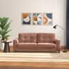 Verona Premium 3 Seater Fabric Sofa in Mocha Mouse Velvet Colour