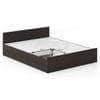Sadie Queen Size Box Storage Bed In Dark Wenge Finish
