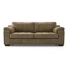 Trissino 3 Seater Luxury Italian Leather Sofa In Antique Moss