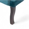 Arista Sheesham Wood Accent Chair in Turquoise colour