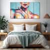 The Castle Decor Woman Abstract Wall Painting Wooden Framed Digital Painting 27x48 Inch (Style 6)