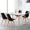 Kepler Brooks Valente Cafeteria Dining Chair in Black Colour