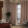Stoa Paris Velvet Long Door Curtains, Premium Dim-Out Curtain for Pack of 2, Date Night - Parisian Blush