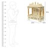 D'Dass Sheesham and Mdf Wooden Home Temple For Pooja Mandir For Home