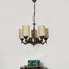 Devansh Dual Gold  Antique Wall Mounted Lamp With Black  Cotton Shade