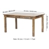 Oakmont Sheesham Wood Accent 6 Seater Dining Table Set