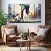The Castle Decor Football Wall Art Set of 5 Digital Painting 27x48 Inch