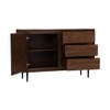 Scandinavian Hutto Small Sideboard Walnut Finish