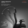 Kepler Brooks Eterna High Back Premium Office Chair in Black Colour