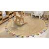 Jute rug pom