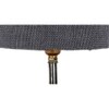 Yukon Grey Jute Table Lamp with brown wood base