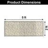 Luxe Home Polyester Floral Mist Runner(2x5 Feet, Multicolor, TPR)