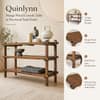 Quinlynn Mango Wood Console Table in Provincial Teak Finish