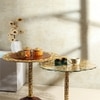 Timber's Solid Wood Side Table in Walnut Brown Finish