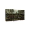 Truss Green Black Pieces Parsonage Garden Nuenen Canvas Canvas Wall Prints Set of 3 Multicolor Matte