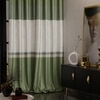 Stoa Paris Satin Curtain for Door, 70% Blackout Curtains, Sun Protection, Set of 1, Versailles - Majestic Meadow