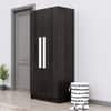 Hexa Red Wooden 2 Door Wardrobe with 4 Shelves in Flower Wenge Colour
