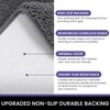 Luxe Home Polyester Newman Contour Bath Mat Set of 2 (Grey 45x75 cm & 40x45)
