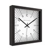 Bold Square Wall Clock with Radiating Markers