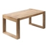 Cleburn Rectangle Living Room Coffee Table with Solid Mango Wood Design