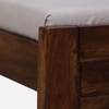 Sagar Solid Wood Single  Size Bed Without Storage (Provincial Teak Finish)