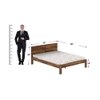 Simplicity Solid Wood Queen  Size Bed Without Storage (Provincial Teak Finish)