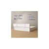 Kaito Engineered Wood Queen Size Bed In White Finish