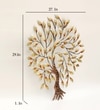 W-Peach Abstract Metal Wall Decor in Multicolor Set of 1