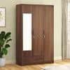 Hilton 3 Door 2 Drawer Wardrobe With Mirror and Lock in Chestnut Acacia Finish