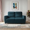 Alvaro Velvet 2 Seater Sofa T Blue Color