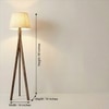 Triune Beige Jute Floor Lamp with Beige Jute Base