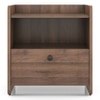 Lavista Engineered Wood Bedside Table in Classic Walnut Finish
