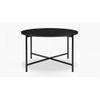 Jody Round Metal Coffee Table In Black Finish