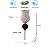 Devansh Metal Electric Wall Light in Black Colour with Multi Shade Count of 1 Light