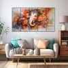 The Castle Decor Lord Ganesha Wall Painting Wooden Framed 27x48 Inch (Style 1)