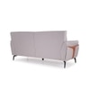 Jonas 3 Seater Leatherette Sole in Oyster Grey Colour