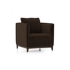 Florence Premium 1 Seater Fabric Sofa in Dark Earth Colour