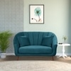Nilo Velvet 2 Seater Sofa Teal in Blue Colour