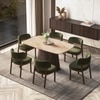 Nola Comapct 6 Seater Dining Table With 6 Dune Dining Chair