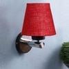Devansh Metal Electric Wall Light in Maroon Colour with Maroon Shade Count of 1 Light