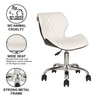 Beautiful Leatherette Dining Chair in White Colour