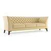 Weston 3 Seater Half Leather Sofa in Cream Colour