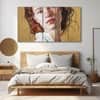 The Castle Decor Woman Abstract Wall Painting Wooden Framed Digital Painting 27x48 Inch (Style 5)