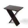 Darcy Solid Wood Side Table in Dark Mahogany Finish - Set of 2
