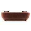 Brie 3 Seater Fabric Sofa In Terracotta Colour