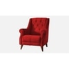 Joplin Solid Wood Accent Chair in Red Colour