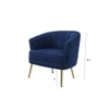 CarlAccent Chair in Navy Blue Colour