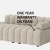 Chiccomfort Wood 3 Seater With Upholstery Non Storage Sofa In White Colour